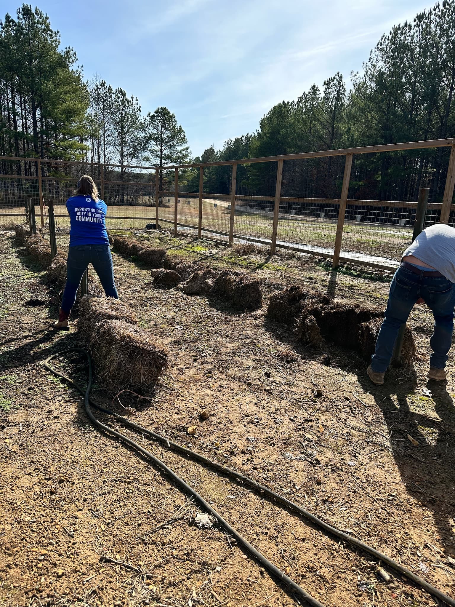 Straw bale construction at Forevermore Farm
